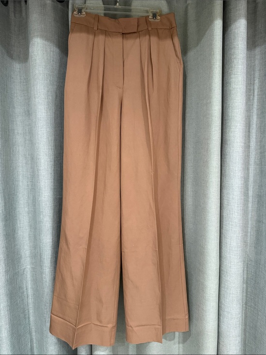 Worthington Pants - Worthington Wide Leg Trousers in Rust Brown